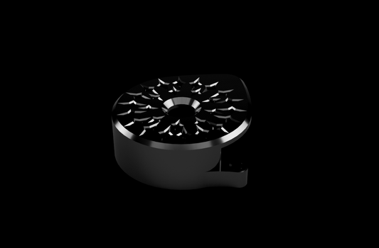 Glossy black "Star" Motor cover