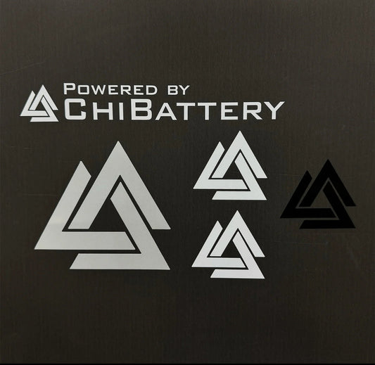 Chi battery stickers