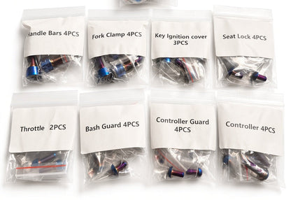 Yozma Titanium Bolt Kit (LABELED)